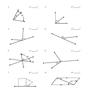 8th Grade Geometry Angles Worksheet Image
