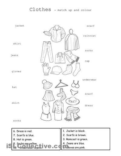 15 Summer Clothes Worksheet Kids / worksheeto.com
