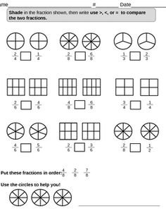 Compare Fractions with Like Denominators