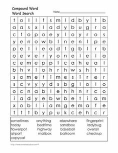 Compound Word Search Image