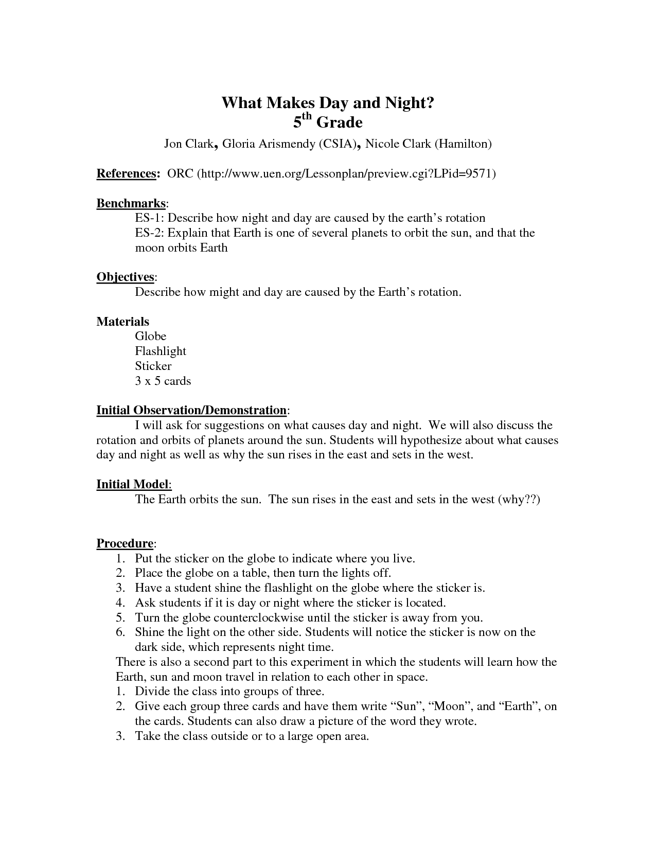 Earth Rotation Day and Night Worksheet Image
