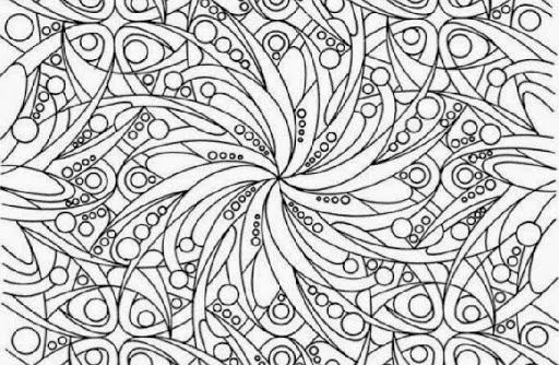 Hard Abstract Coloring Pages Image