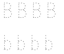 Letter B Tracing Worksheets Preschool Image
