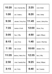 Reading Digital Time Worksheets