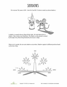 Shadow Worksheets for Second Grade Image