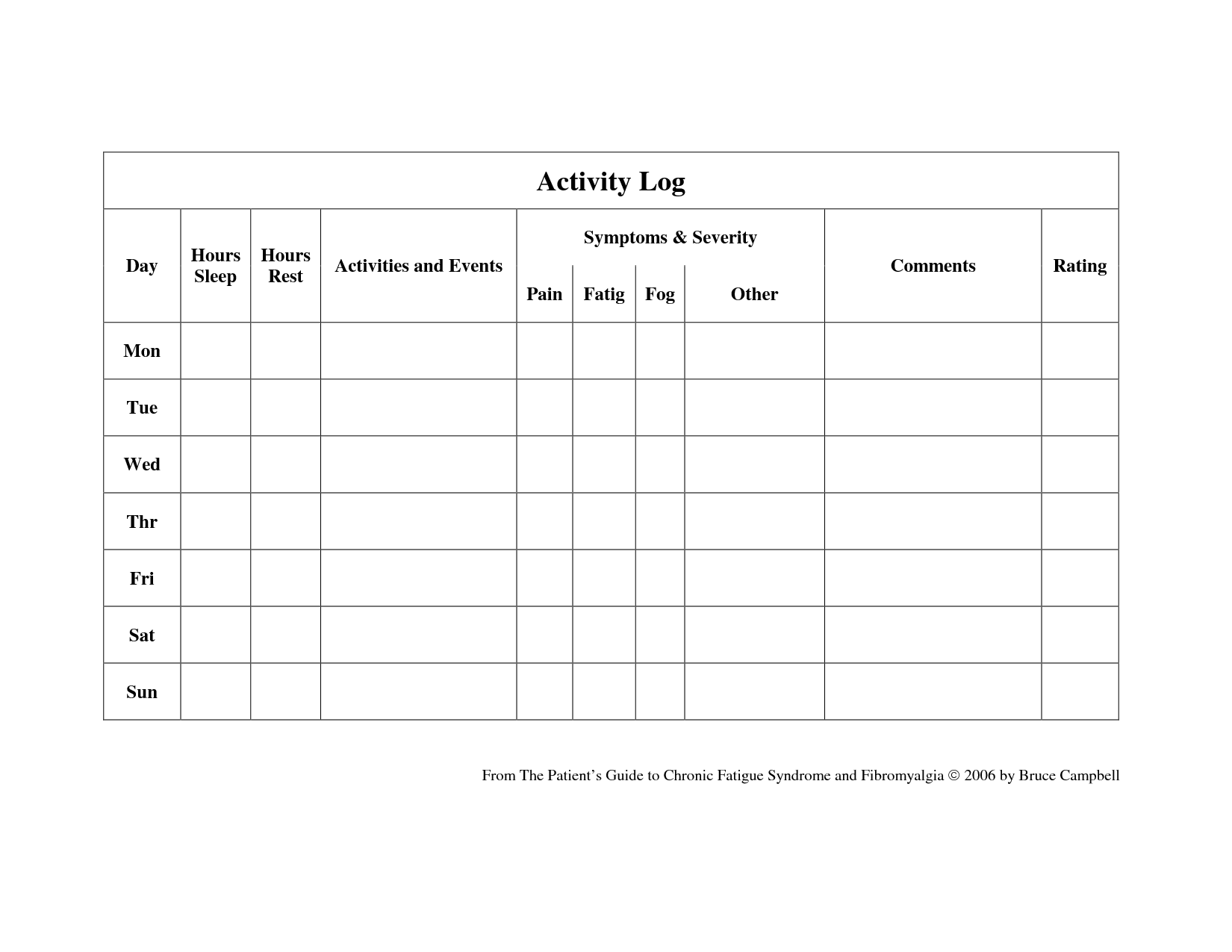 Student Sign Out Sheet