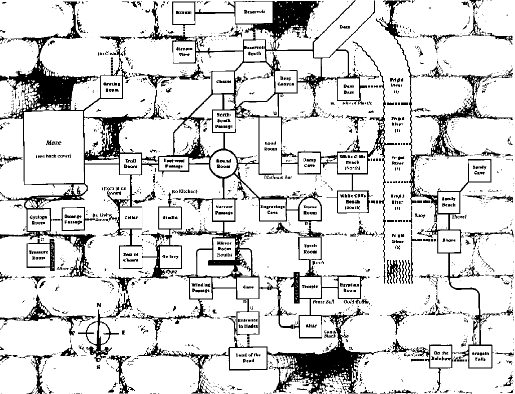 Zork Map Underground Maze Image