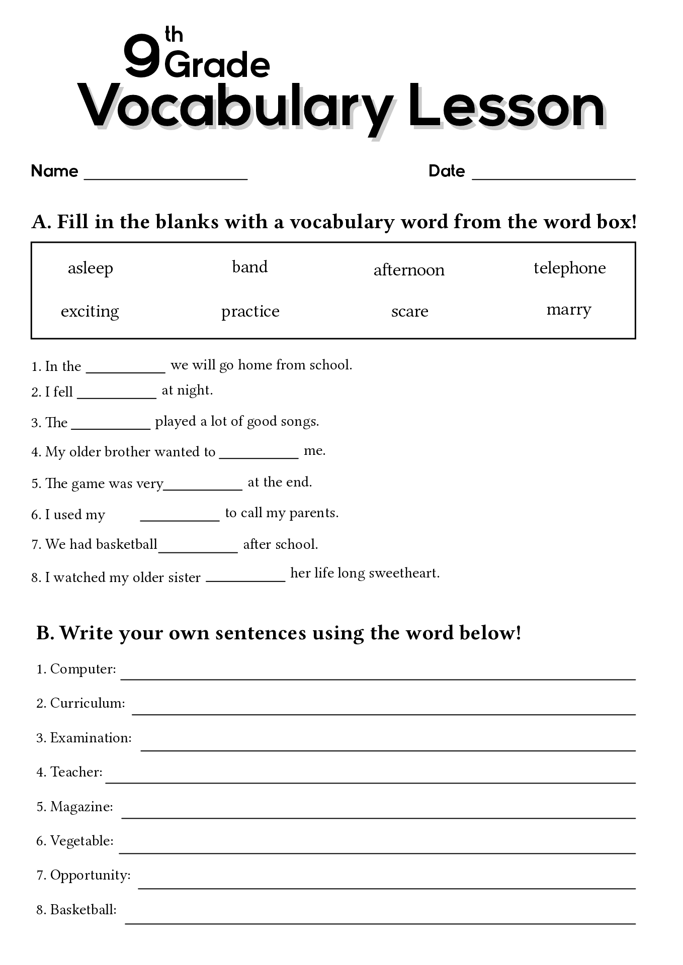 17-9th-grade-worksheets-spelling-words-free-pdf-at-worksheeto