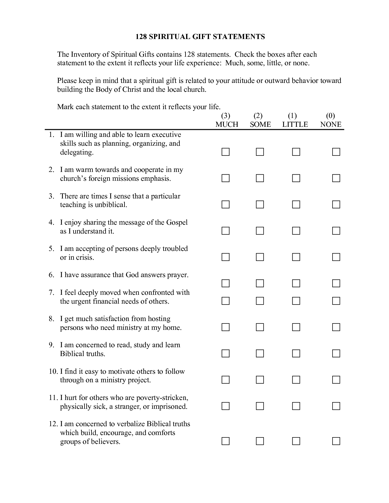 Celebrate Recovery Inventory Worksheet Printable