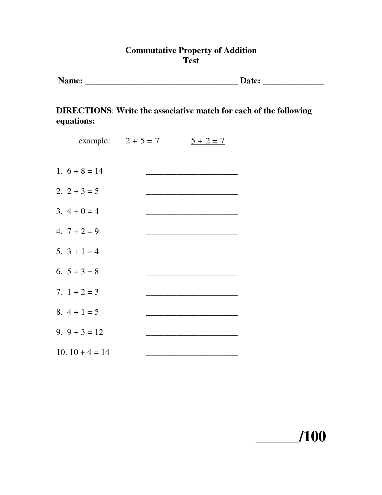 Distributive And Associative Property Of Multiplication Worksheets