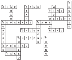 Crossword Puzzle Answer Key Image
