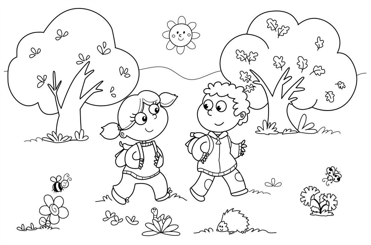 Fall Coloring Pages for Kids Image