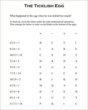 Free Printable Easter Math Worksheets 6th Grade Image