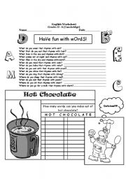 Fun with Words Worksheets Image