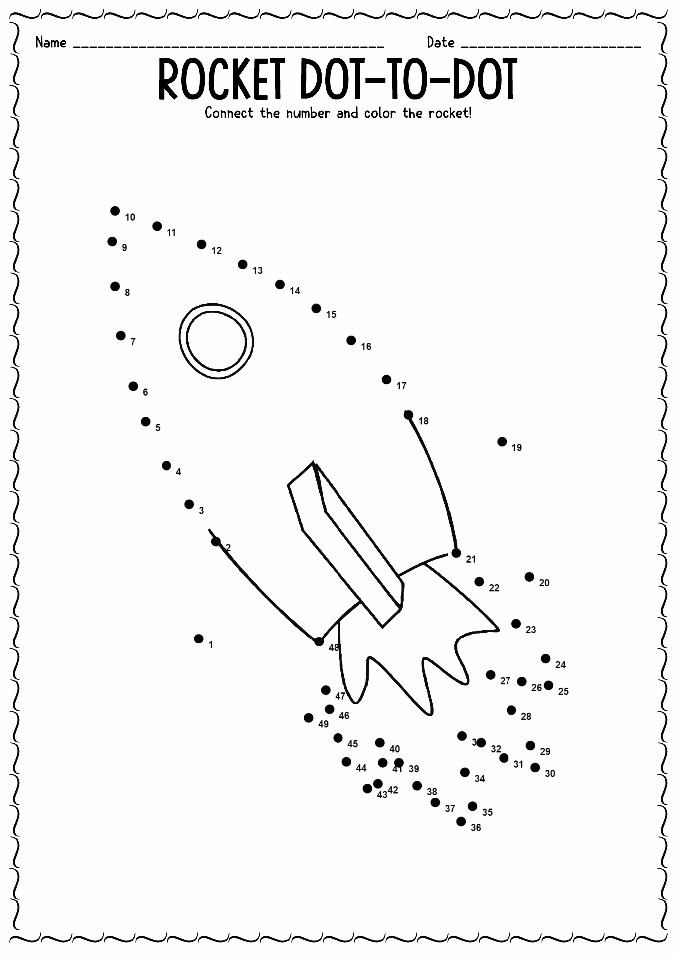 Hard Connect the Dots Printables