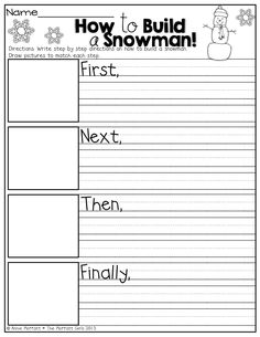 How to Build a Snowman Writing Template