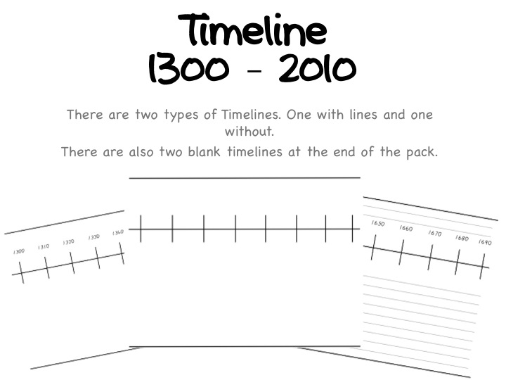 Printable Blank Timeline Image