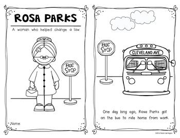 Rosa Parks Activities for First Grade Image