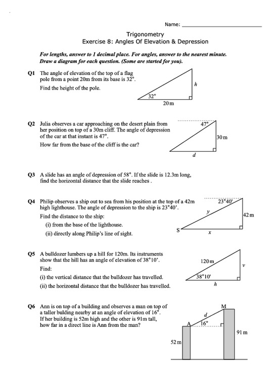 trigonometry homework help