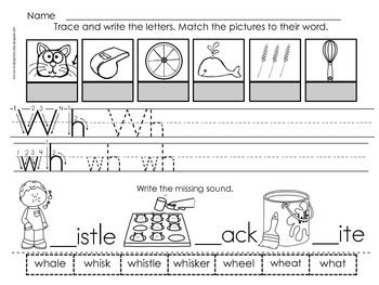 WH Worksheets Kindergarten