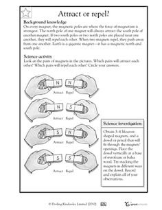 2nd Grade Science Worksheets Magnets Image