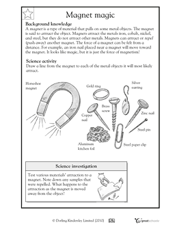 2nd Grade Science Worksheets Magnets Image