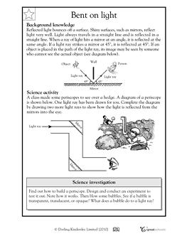 5th Grade Science Worksheets Light