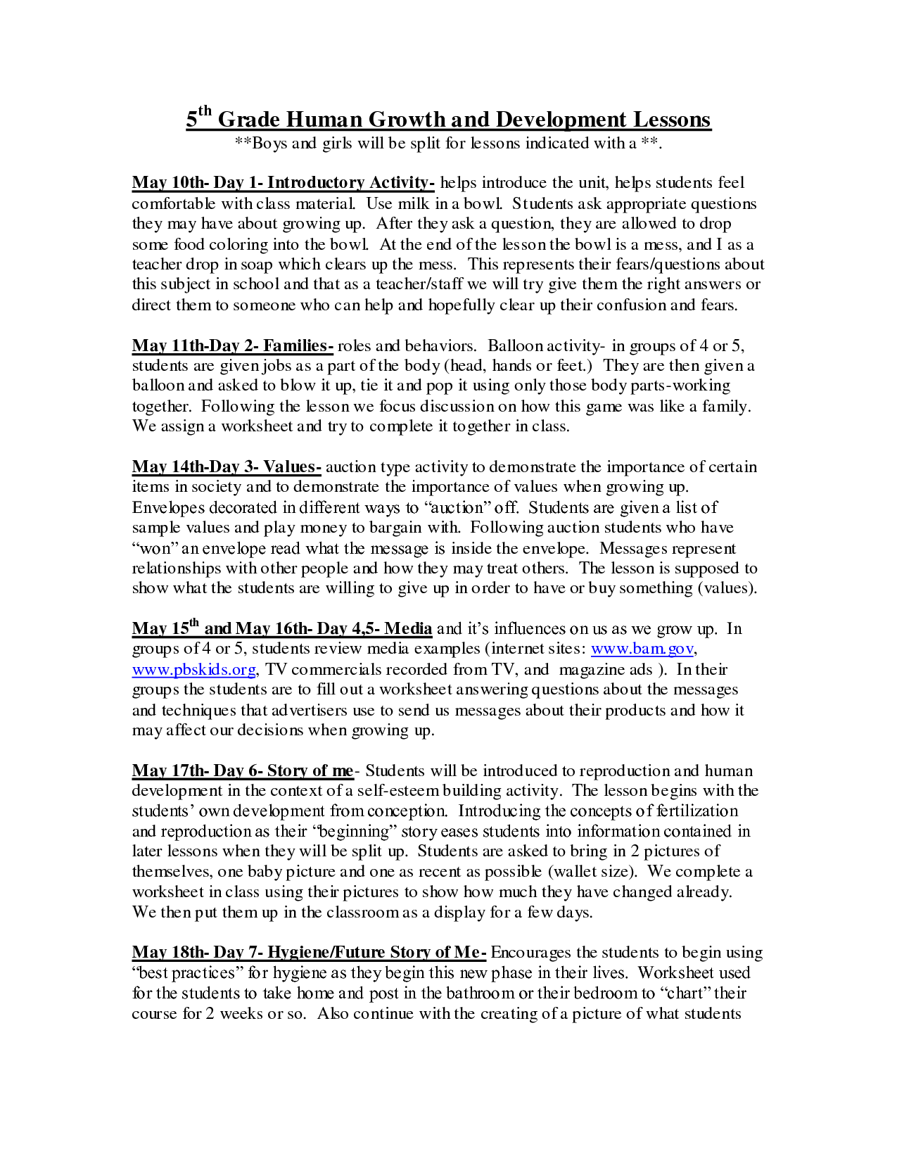 5th Grade Science Worksheets