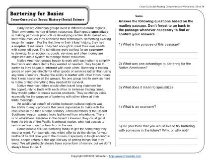 7th Grade Reading Comprehension Worksheets Image