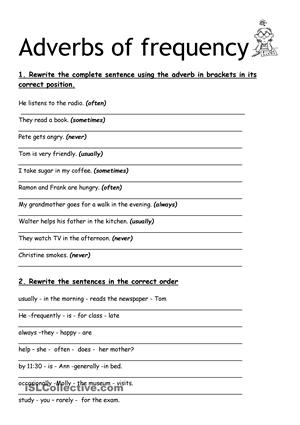 Adverbs of Manner Worksheet Image