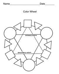Color Wheel Coloring Sheet Image