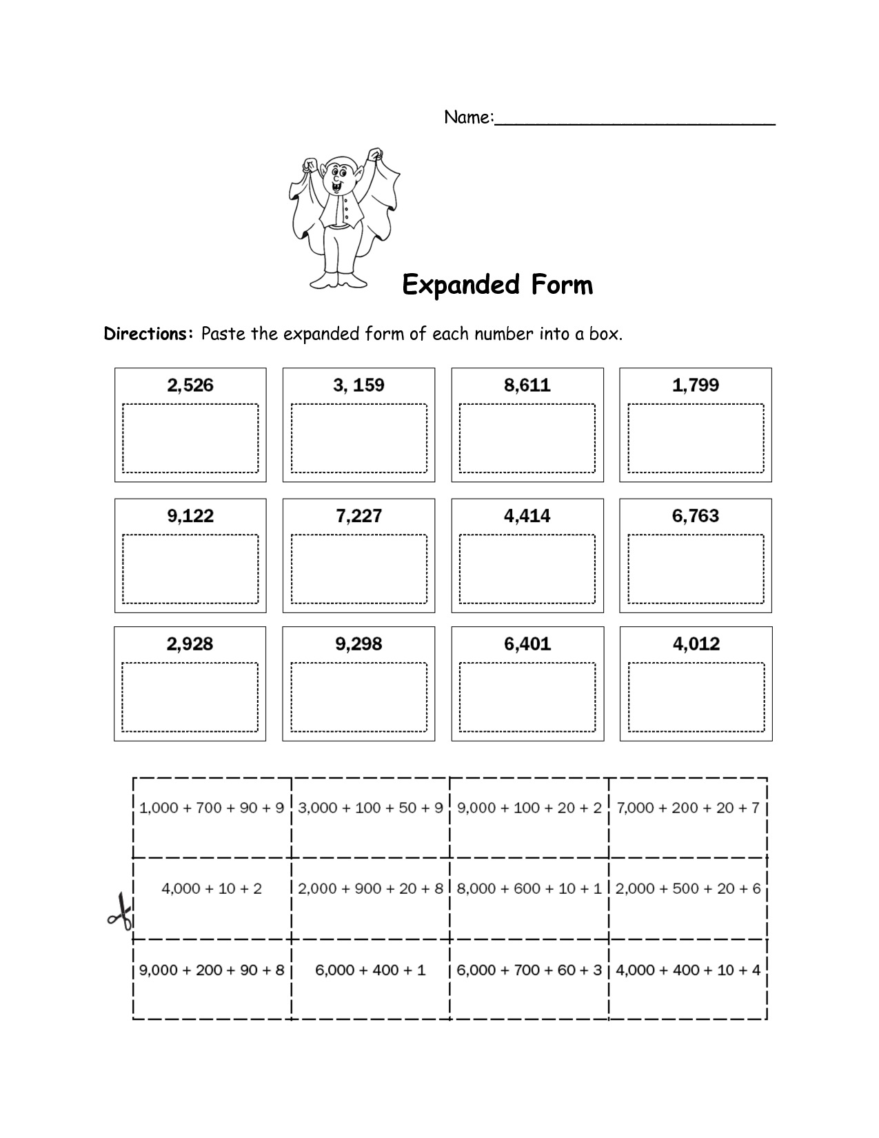 19 Expanded Form Worksheets For First Grade /