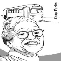 Free Printable Coloring Sheets Rosa Parks Image