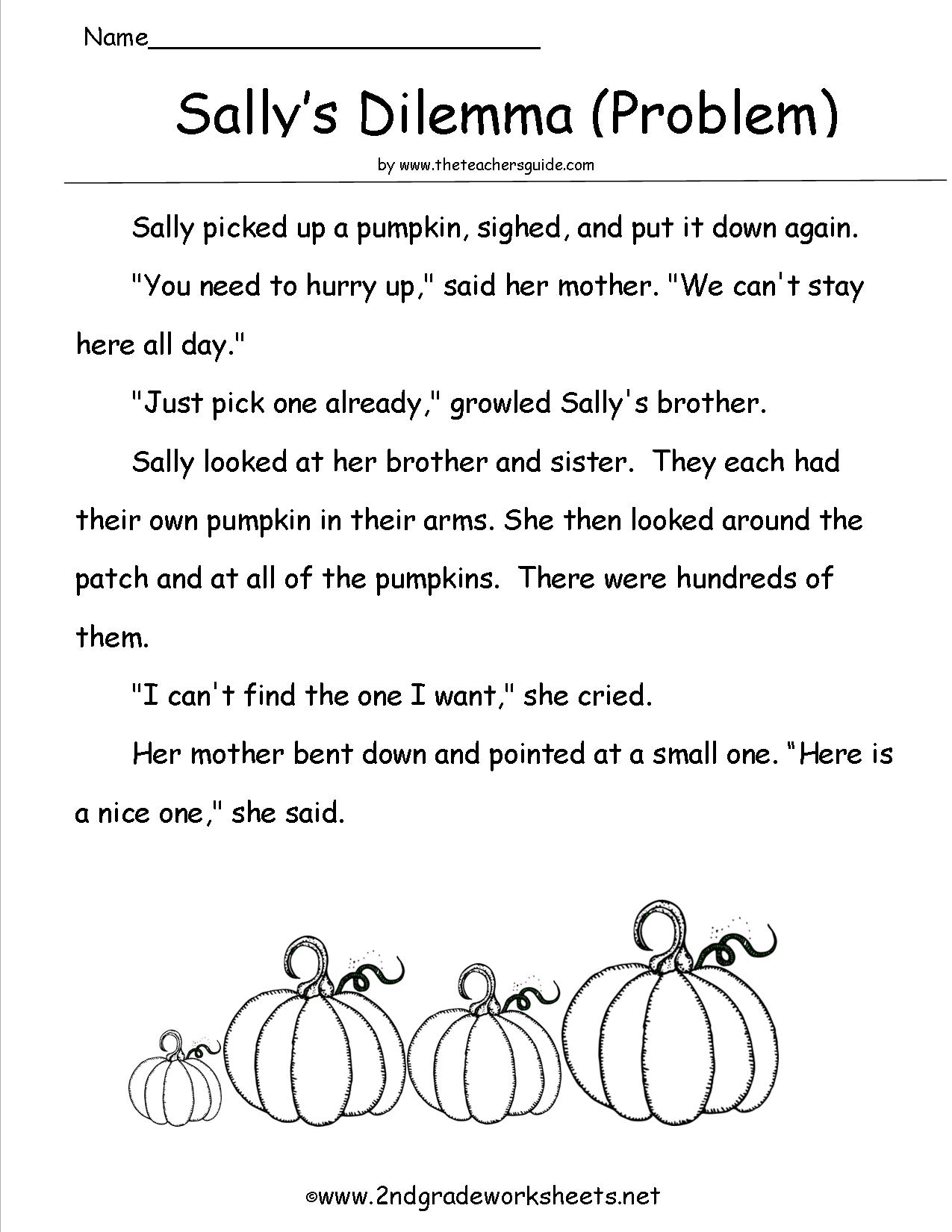 Halloween Reading Worksheets Image