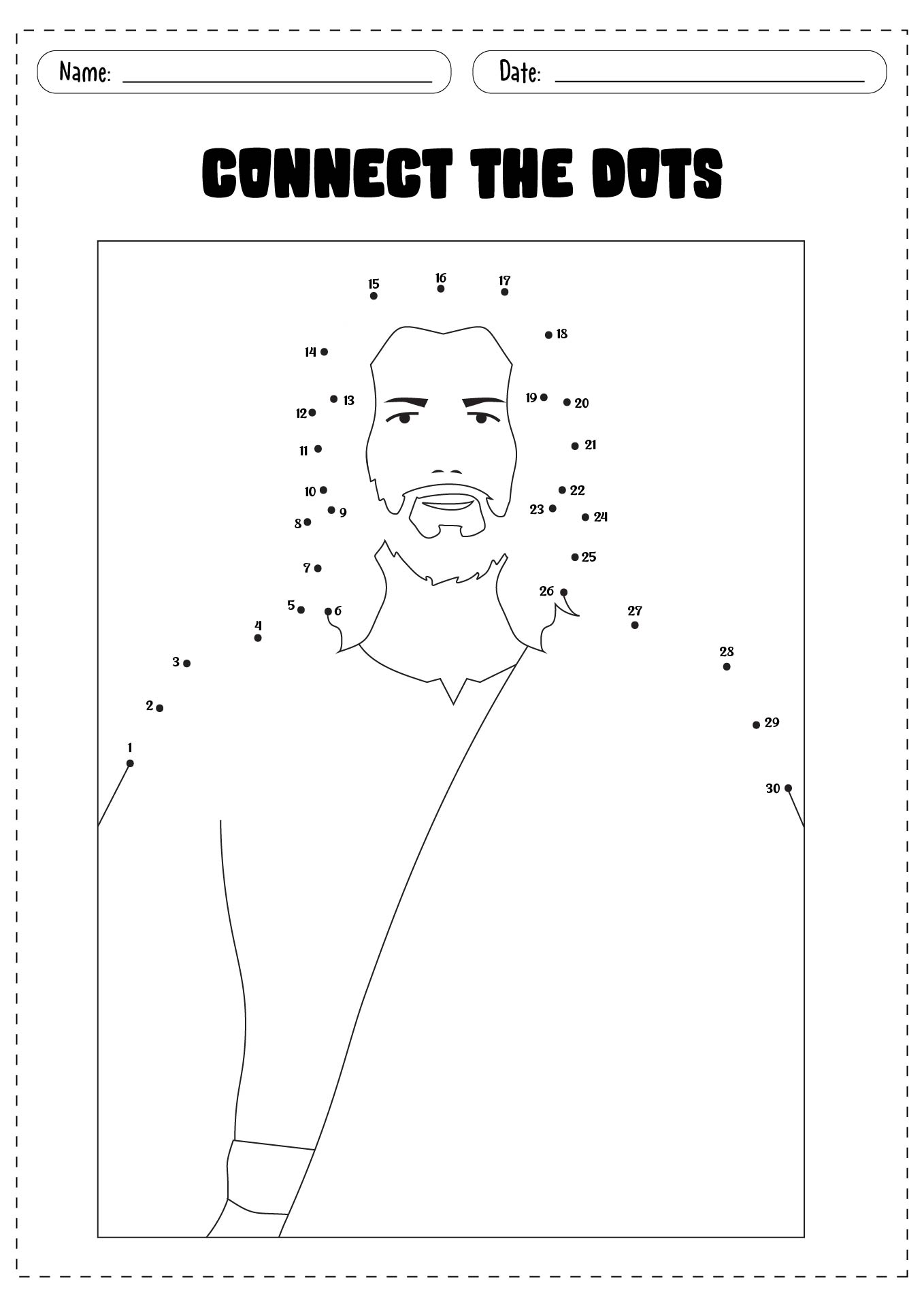 Hard Connect The Dots Jesus 8 Best Images of Connect The Dots Worksheets For Grade 1 - Connect the