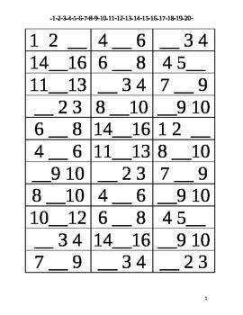 Kindergarten Math Worksheets Missing Numbers Image