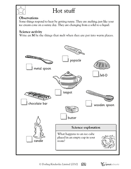 Light and Heat Energy Worksheets