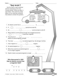 Magnet and Electricity Worksheets Image