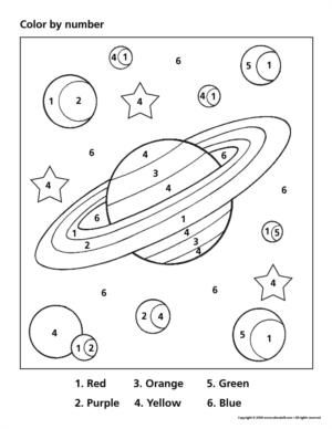 Preschool Planets Coloring Pages Printable Image