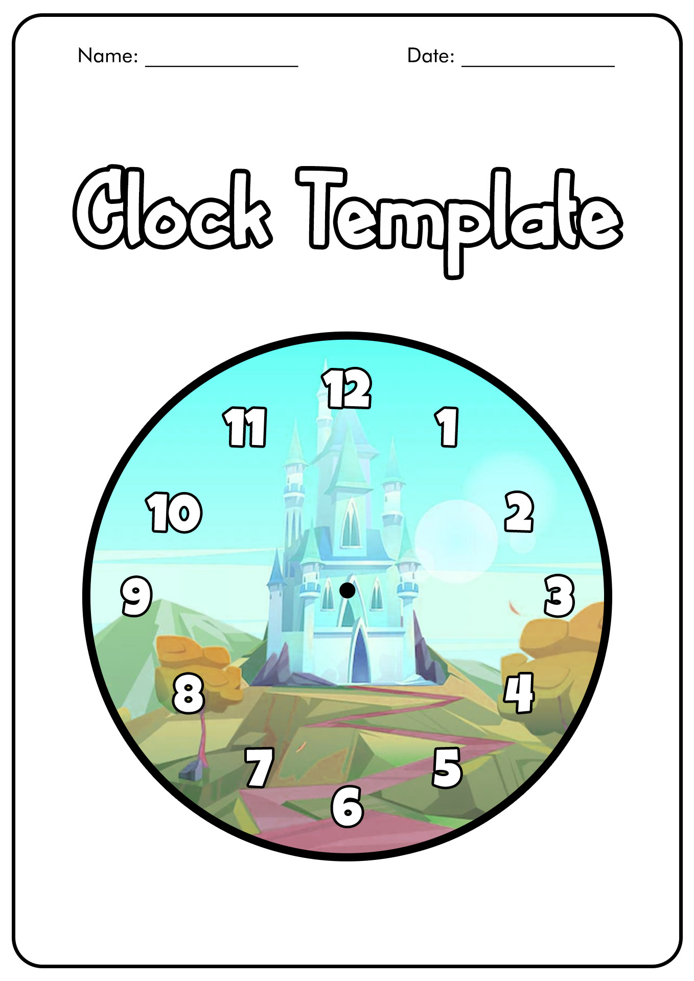 13 Clock Cut Out Worksheet Worksheeto