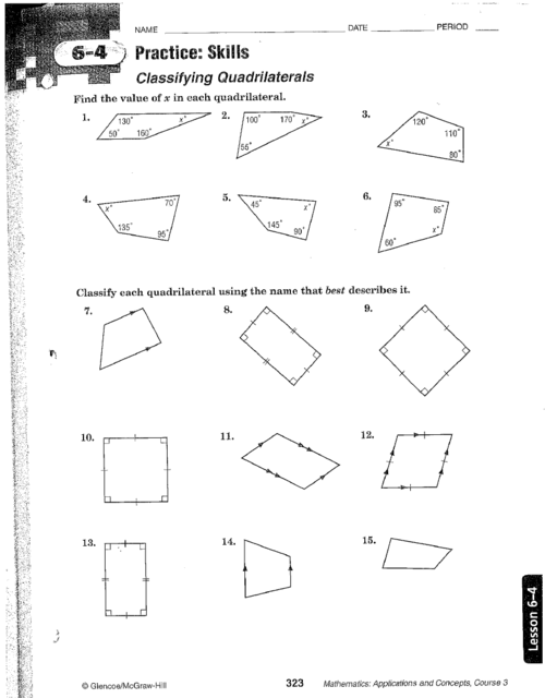 Similar Polygons Worksheet Image