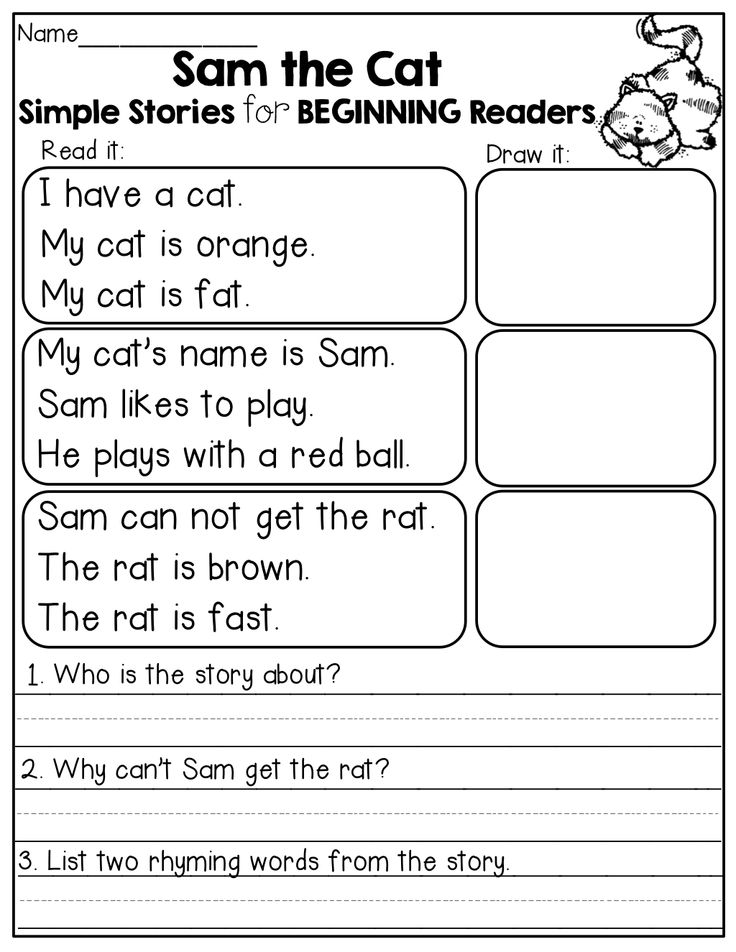 Simple Reading Comprehension Worksheets Image