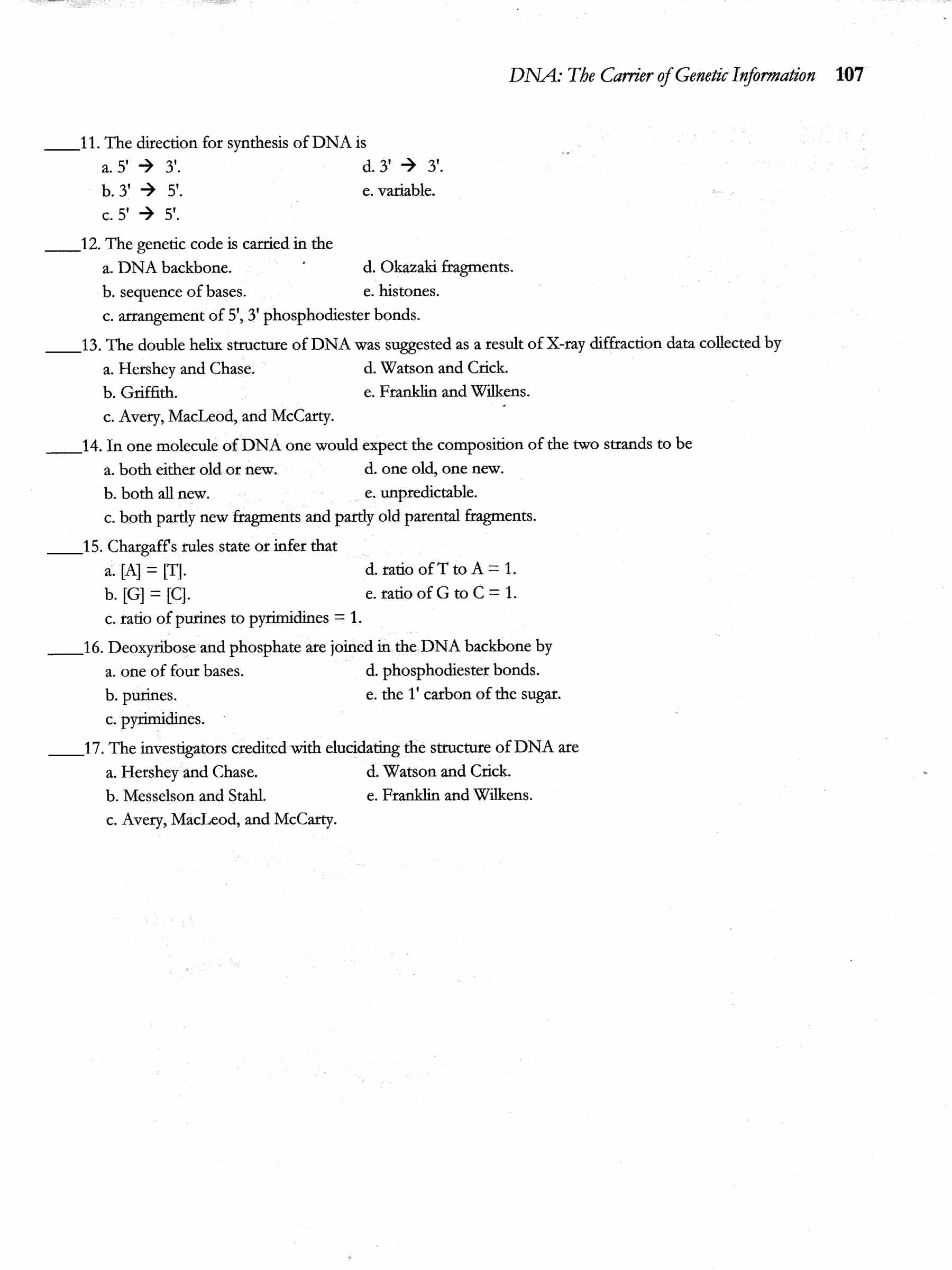The DNA Double Helix Worksheet Answer Key Image