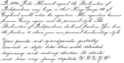 The Word Beautiful in Cursive Writing