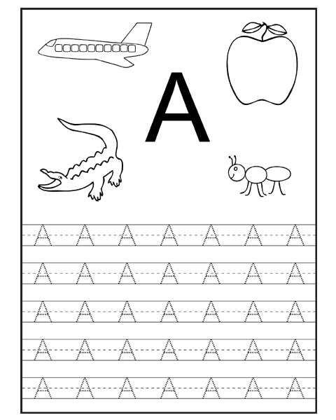 Tracing Letter F Worksheets Kindergarten Image