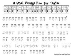 Decode The Secret Message Worksheet Printable Image