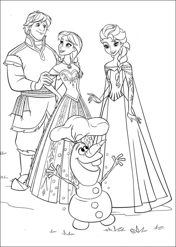 Disney Frozen Coloring Pages Printable Image