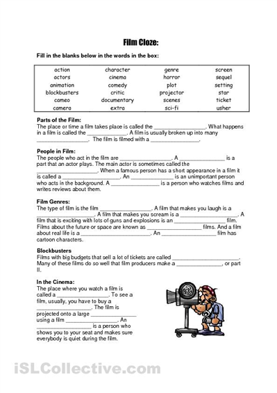 Cloze Procedure Worksheet