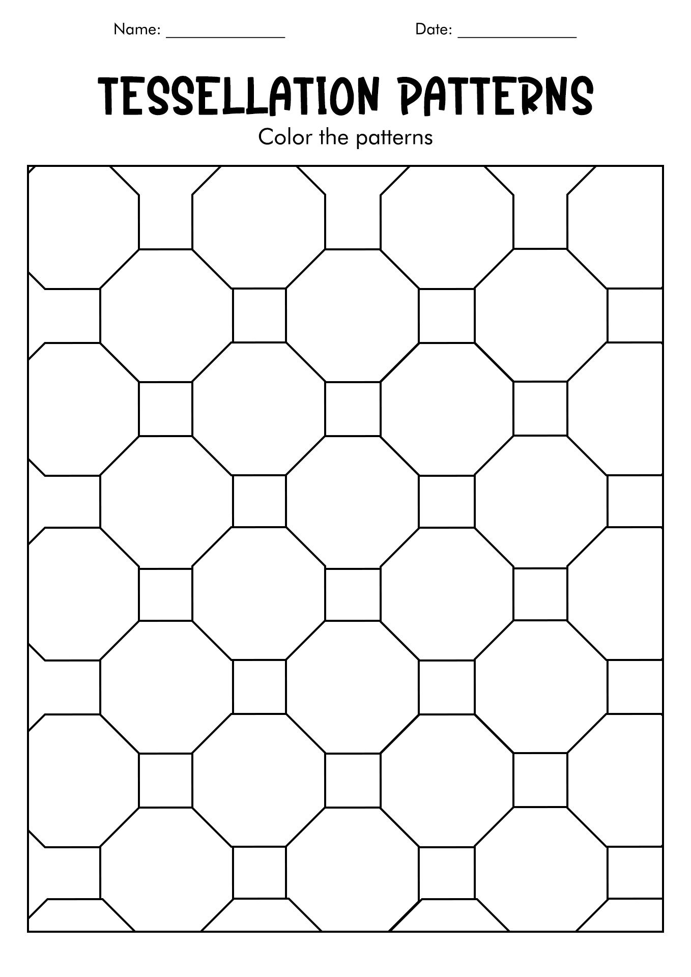 Printable Tessellation Patterns
