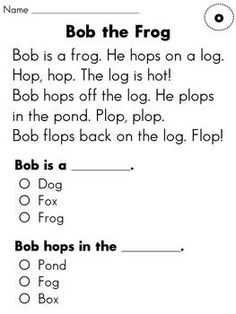 1st Grade Reading Passages